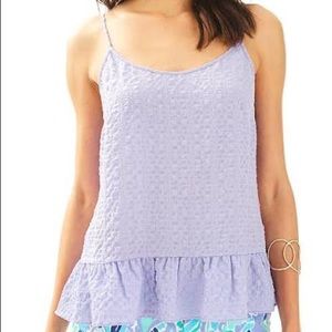 Lilly Pulitzer Lavender Ruffle Top